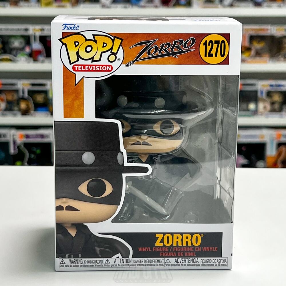 Funko Pop Television Zorro 1270 Masked Vigilante TV Show Vinyl Figure Disney NIB